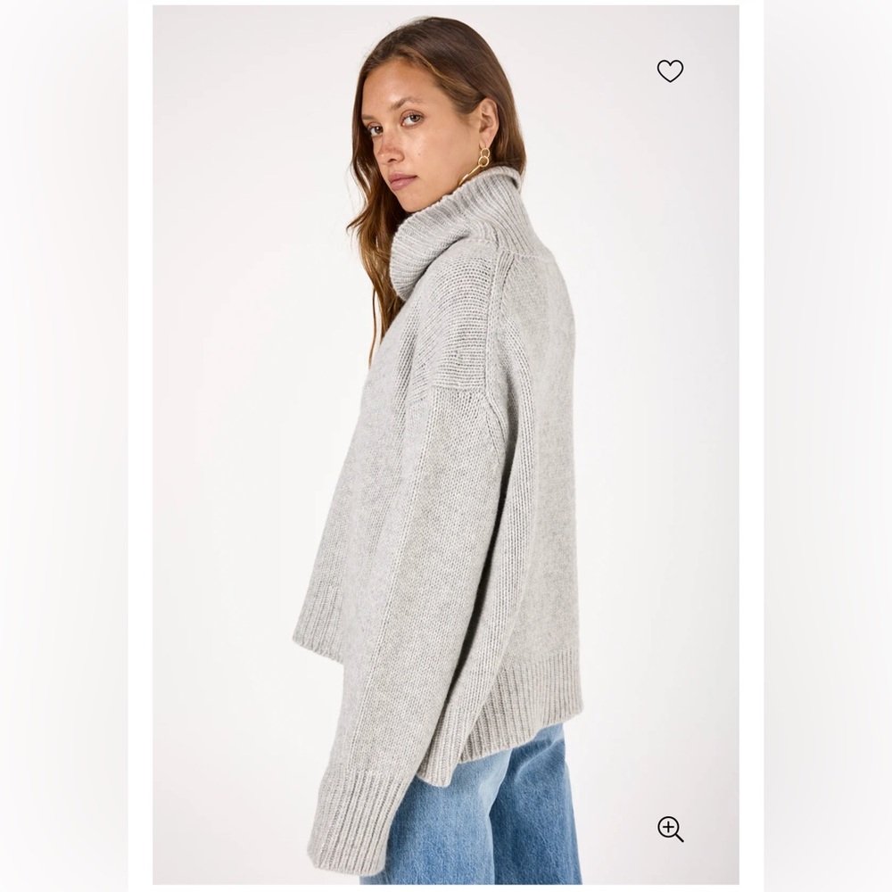Scarlett Cashmere Mock Neck Sweater Cream